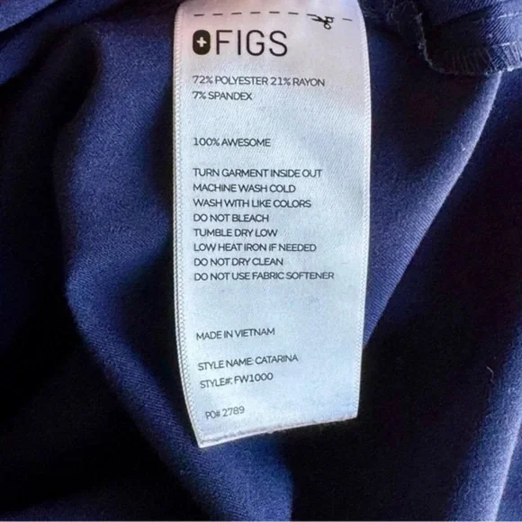 FIGS Technical Collection Catarina One-Pocket Scrub Top Classic Fit – Size L - Picture 5 of 13